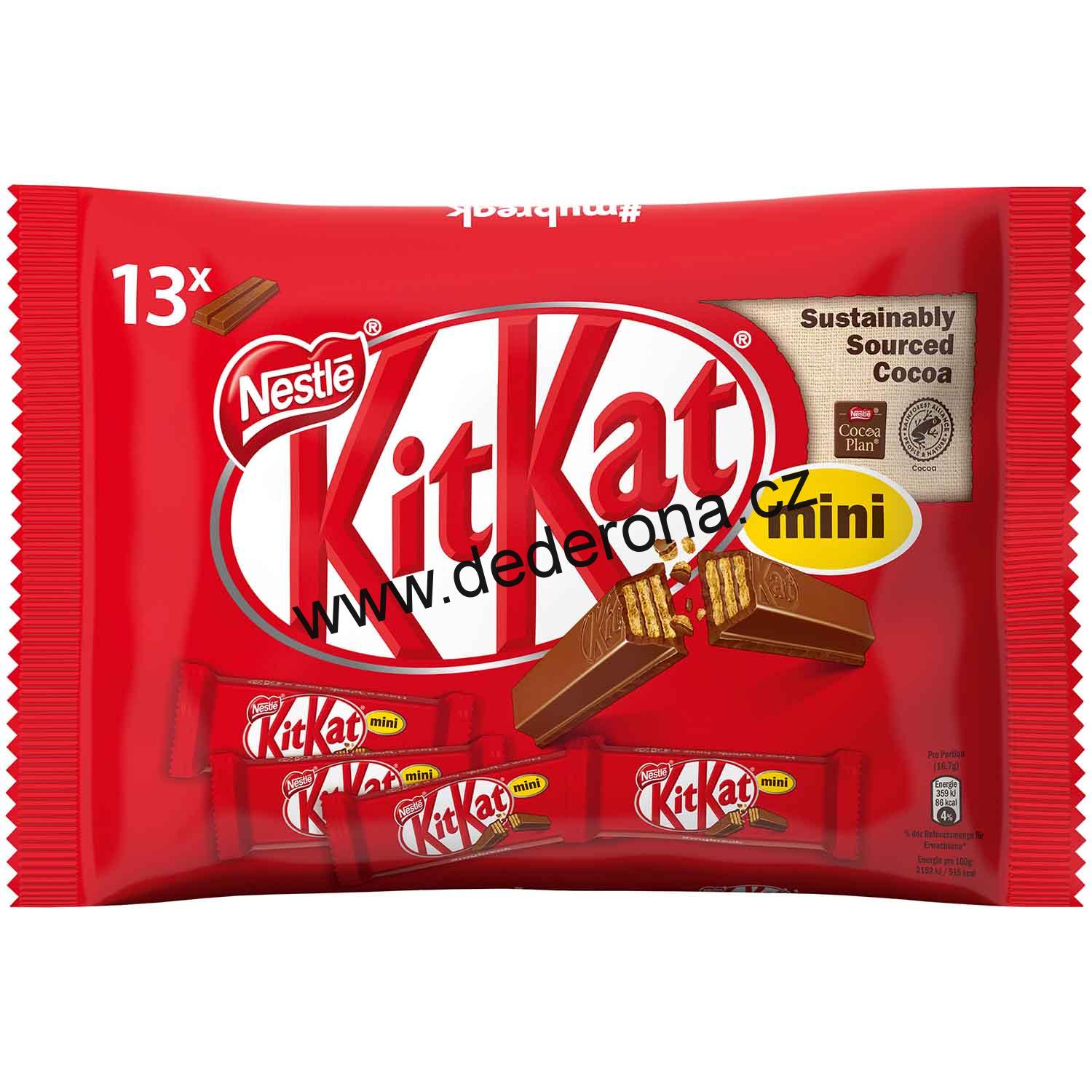 KitKat - MINI tyčinky 217g - Německo!