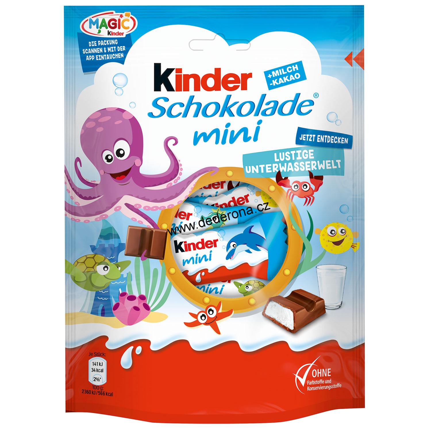 Kinder Riegel MINI čokoládové tyčinky 120g Německo