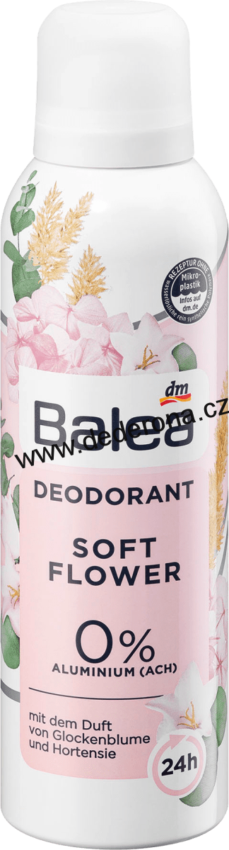 Balea - Deo Spray Deodorant SOFT FLOWER 200ml - Německo!