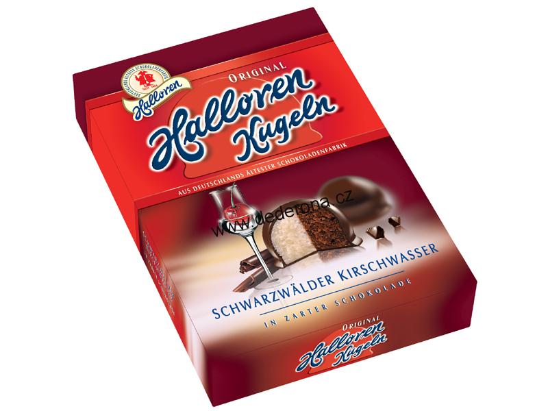 Halloren-Čokoládové kuličky TŘEŠŇOVICE 12ks-Německo!