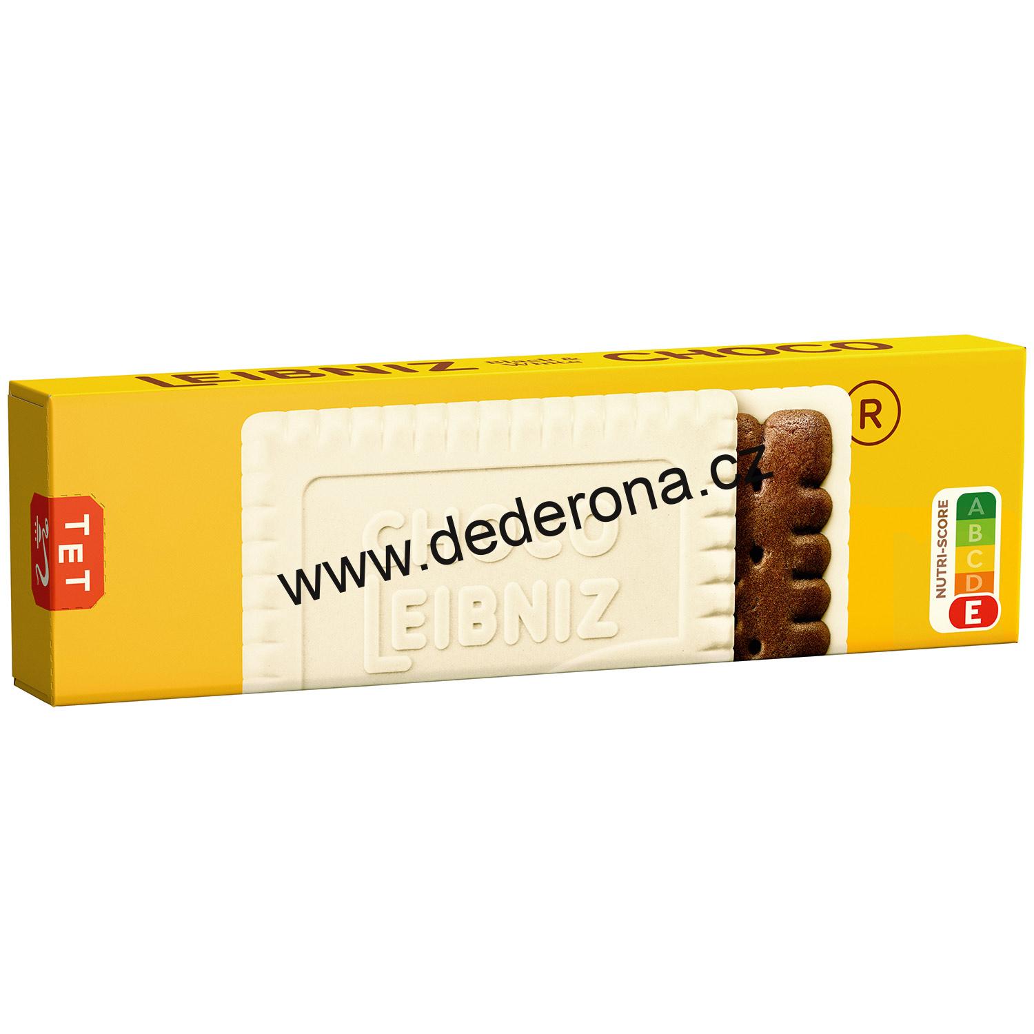 LEIBNIZ - Kakaové sušenky v bílé čokoládě 125g - Německo!