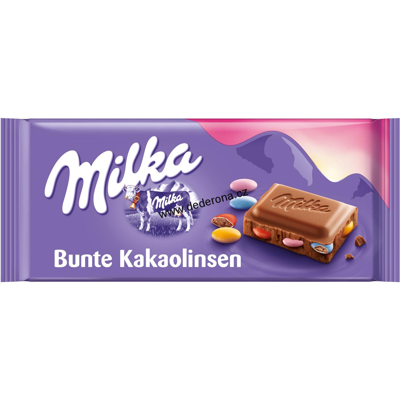 Milka - Mléčná čokoláda s lentilkami 100g - Německo!