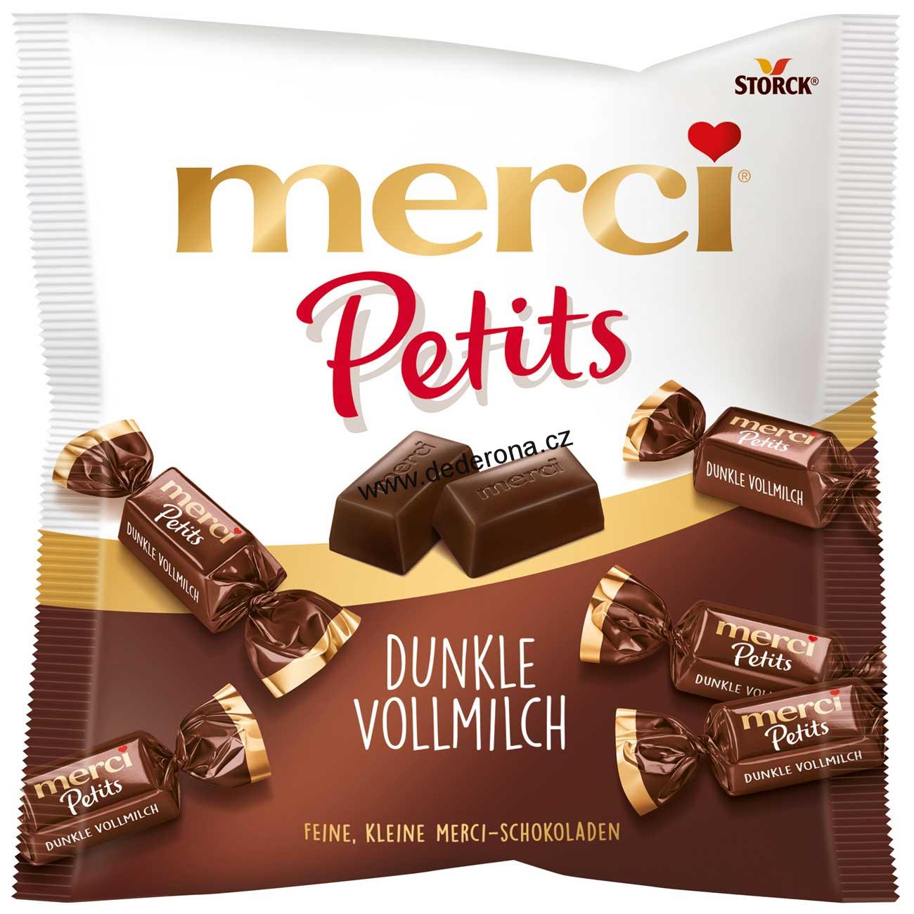 Merci Petits - Čokoládové bonbóny HOŘKÉ 125g - Německo!