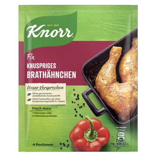 Knorr - FIX KŘUPAVÉ PEČENÉ KUŘE 29g - Německo