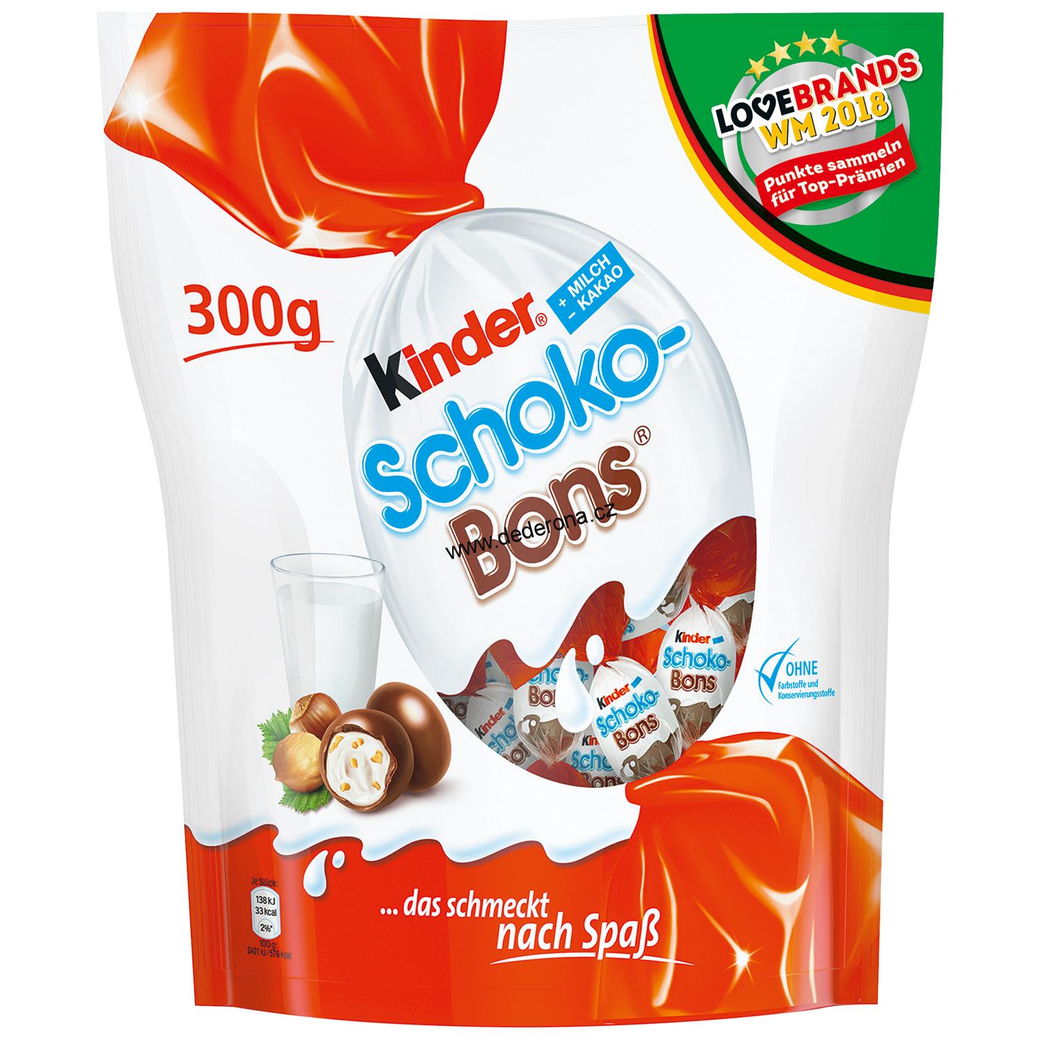 Kinder - Schoko-Bons 300g - Německo!