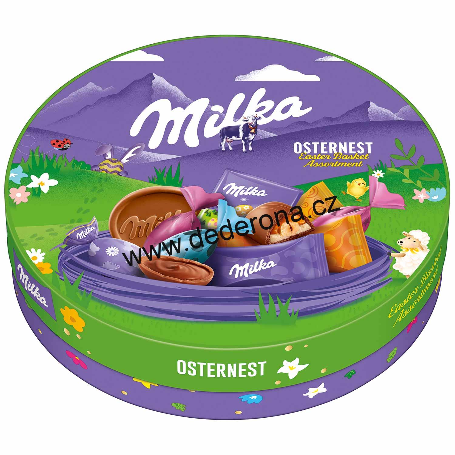 Milka - VELIKONOČNÍ HNÍZDO MIX 202g - Německo!