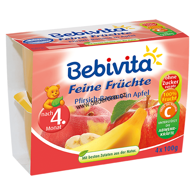 Bebivita - Ovocný příkrm 400g 4.měsíc - Německo!