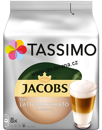 TASSIMO - JACOBS Latte Macchiato KAPSLE 8ks - Německo!