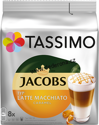 TASSIMO - JACOBS Latte Macchiato KARAMEL KAPSLE 8ks - Německo!