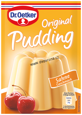 Dr.Oetker - Puding SMETANOVÝ 3ks/bal. - Německo!