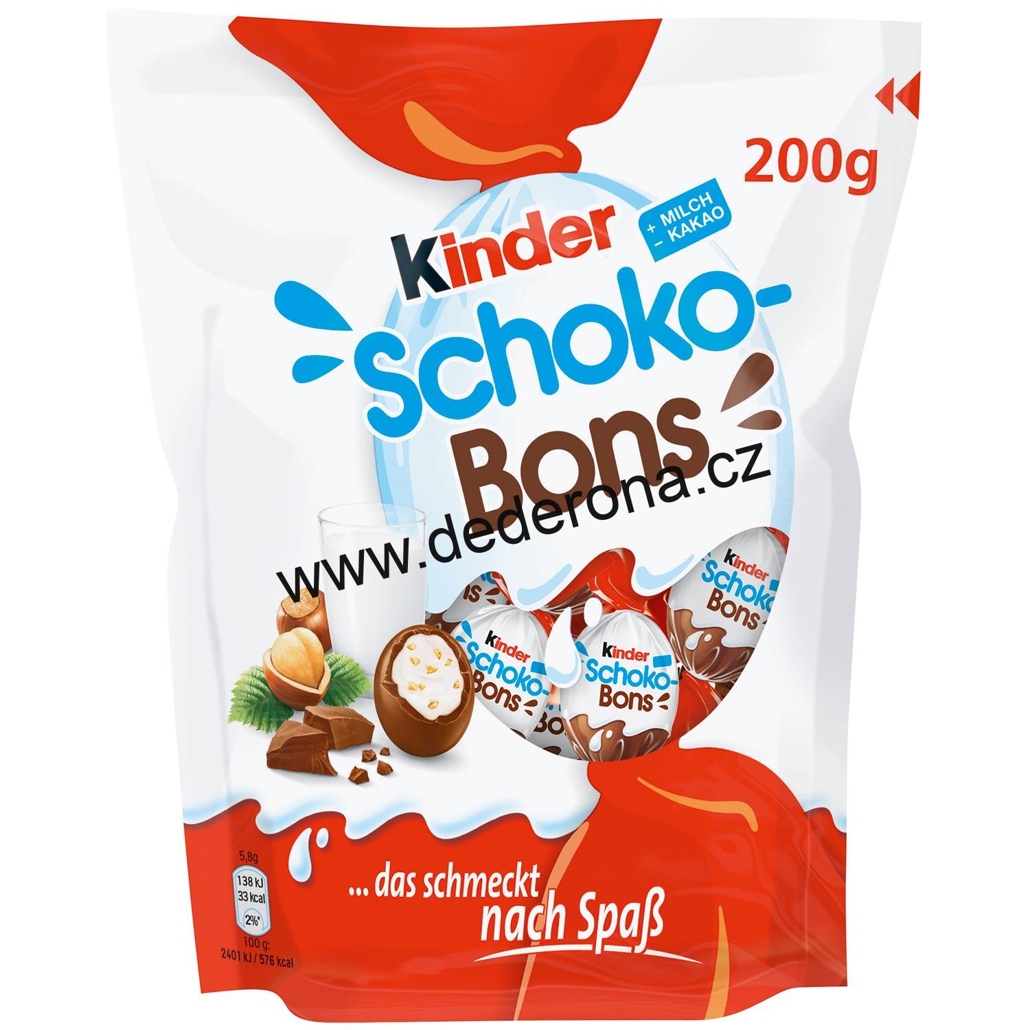 Kinder - Schoko-Bons 200g - Německo!
