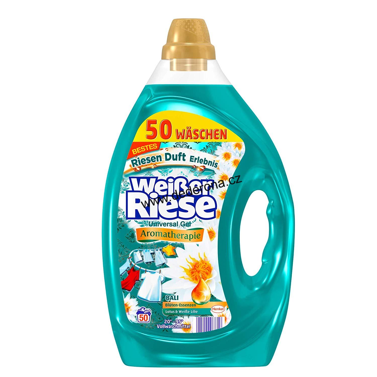 WEISSER RIESE - Prací GEL UNIVERSAL AROMATHERAPIE 50 dávek - Německo!