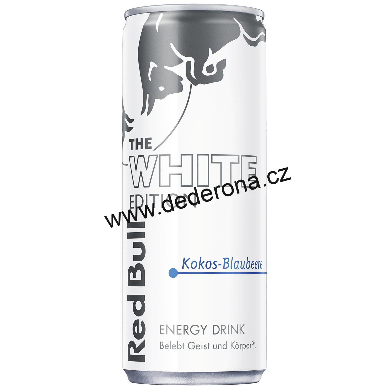 Red Bull - Energetický nápoj KOKOS/BORŮVKA 250ml - Německo!