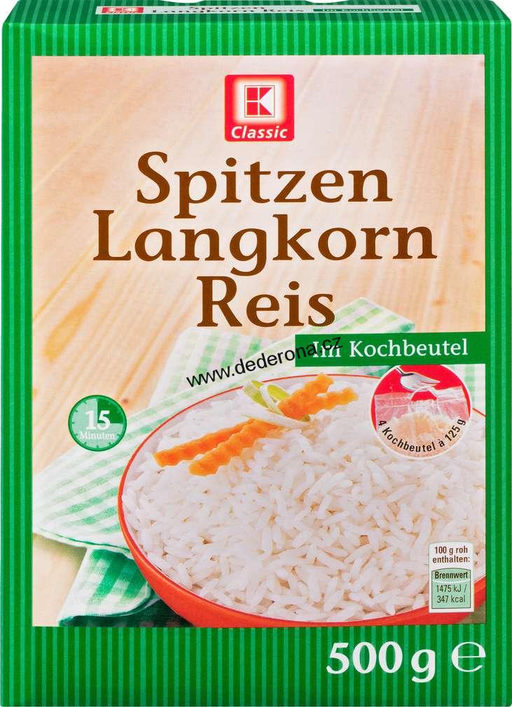 K-Classic - Dlouhozrnná RÝŽE VARNÉ SÁČKY 4x125g - Německo!