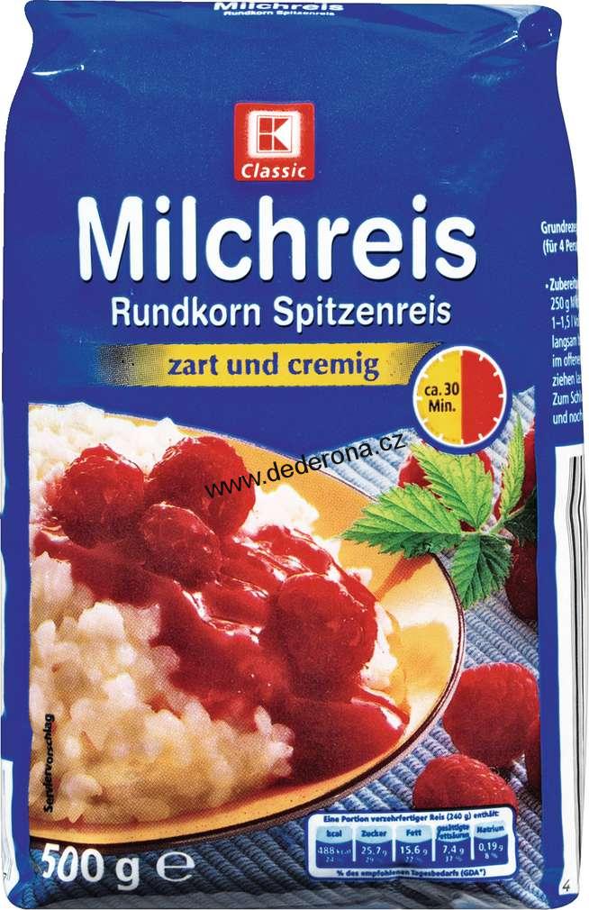 K-Classic - MLÉČNÁ RÝŽE 500g - Německo!