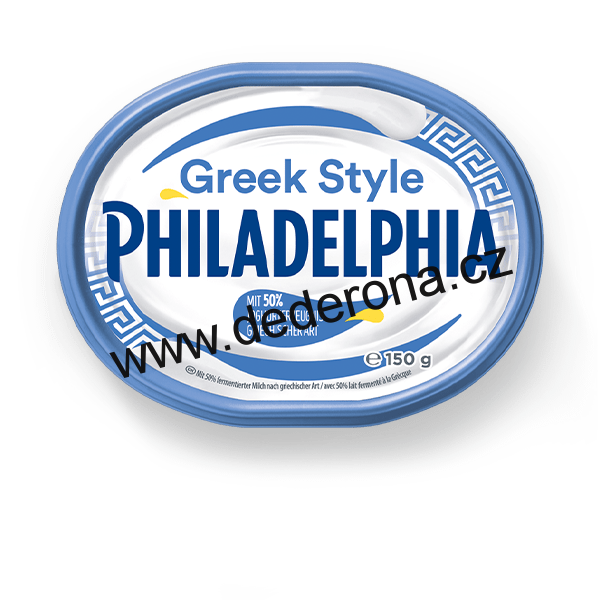 PHILADELPHIA - Smetanový sýr JOGURT ŘECKÉHO TYPU 50% 150g - Německo!