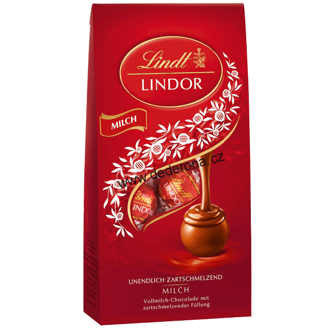 Lindt LINDOR - Čokoládové KULIČKY MLÉČNÉ 137g - Německo!