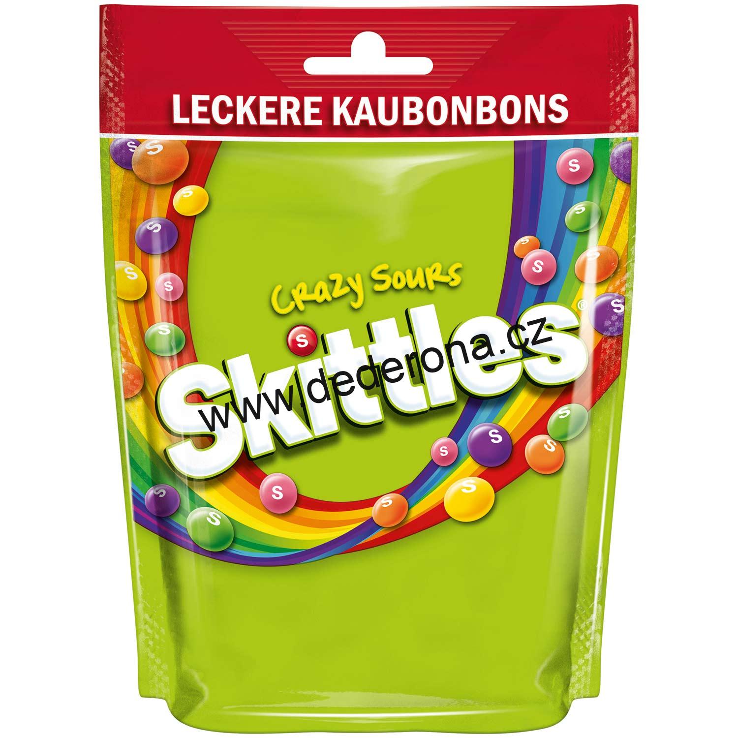 Skittles - Crazy Sours bonbónky 160g - Německo!