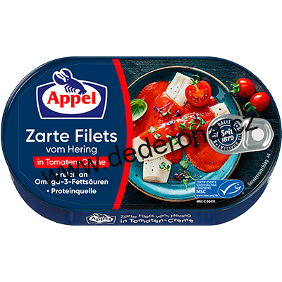 Appel - Sleďové filety v RAJČATOVÉ omáčce 200g - Německo!