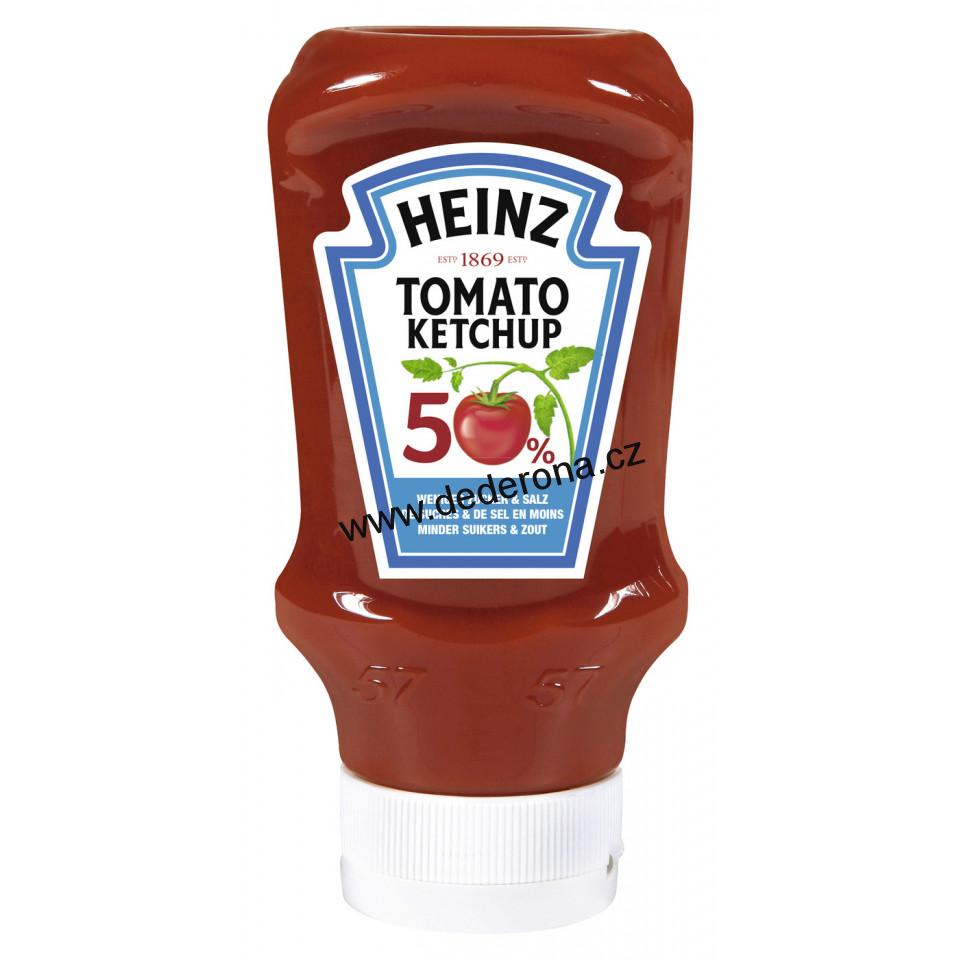 Heinz - TOMATO KETCHUP - KEČUP O 50% MÉNĚ CUKRU A SOLI 500ml - Německo!