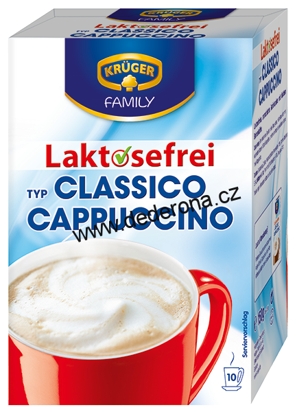 Krüger - CAPPUCCINO KLASIK BEZ LAKTÓZY 150g - Německo!