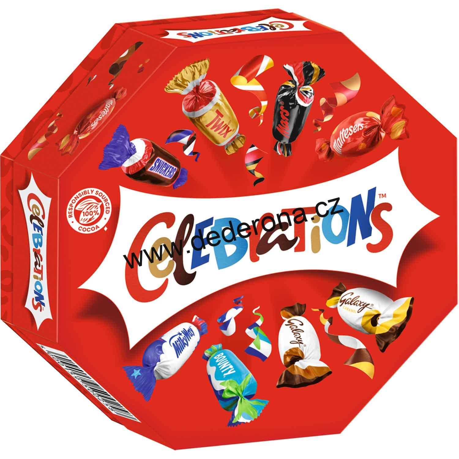 Celebrations - Čokoládové bonbóny MIX 8 druhů 186g - Německo!