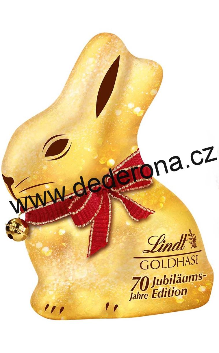 Lindt - VELIKONOČNÍ ZAJÍČEK GLAMOUR ZLATÝ 100g - Německo!