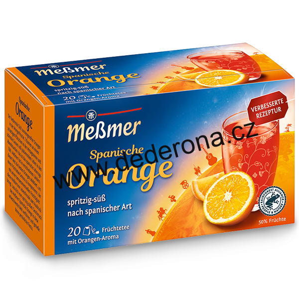 Messmer - Ovocný čaj ŠPANĚLSKÝ POMERANČ - Německo!