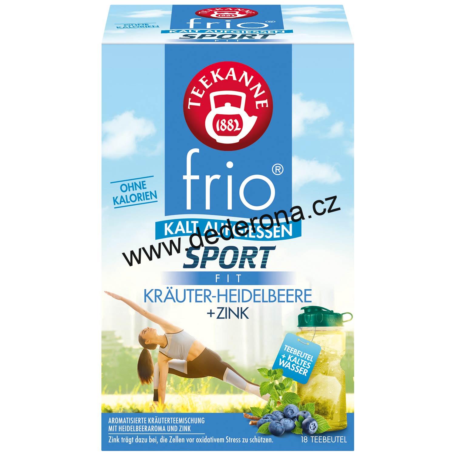 TEEKANNE Frio - Ovocný LEDOVÝ čaj SPORT BYLINKY a BORŮVKY + ZINEK - Německo!