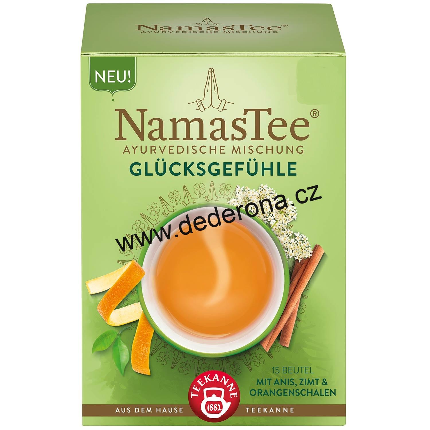 TEEKANNE - NamasTee bylinkový čaj GLÜCKSGEFÜHLE - Německo!
