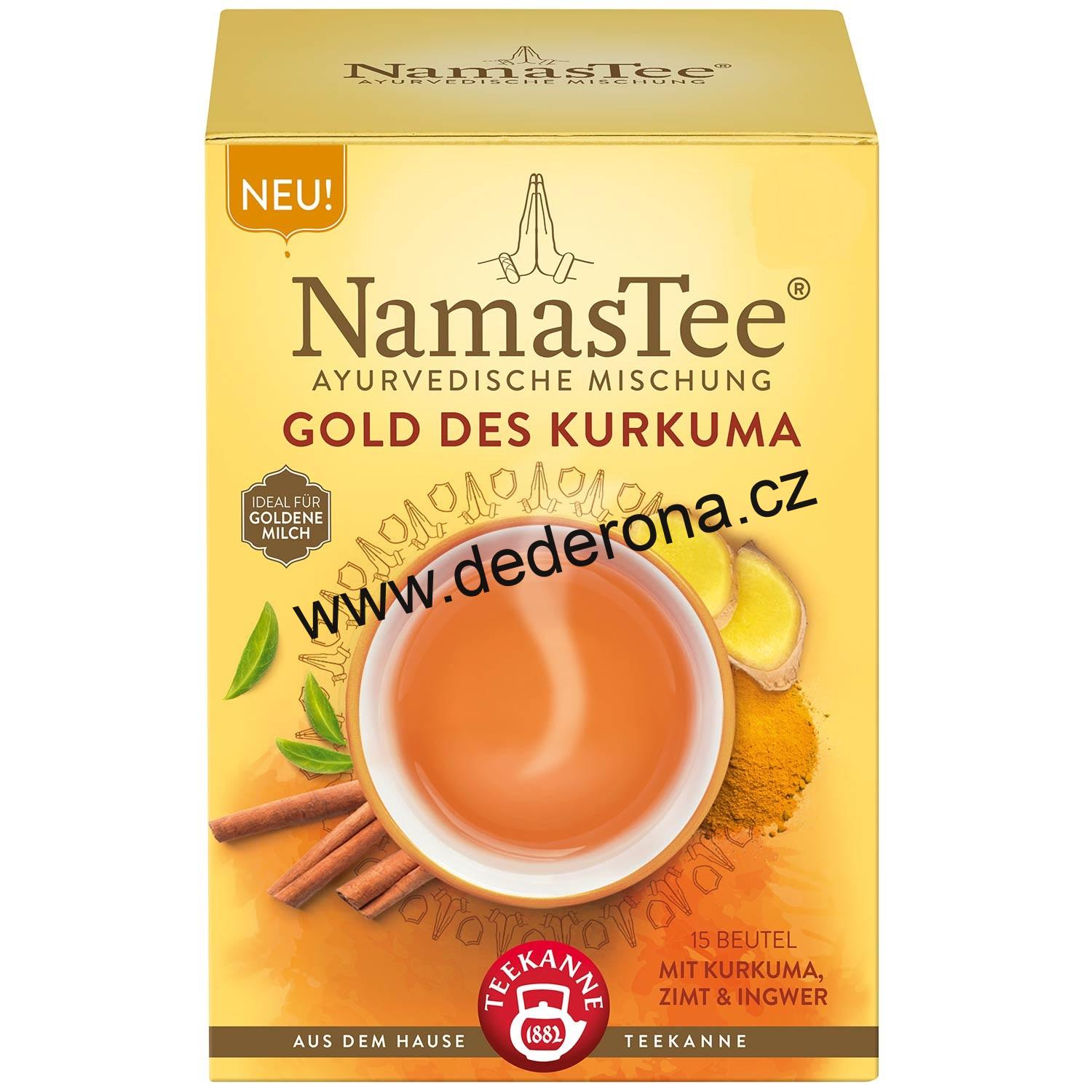 TEEKANNE - NamasTee bylinkový čaj GOLD DES KURKUMA - Německo!