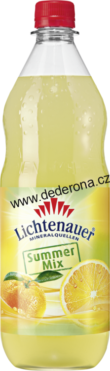 Lichtenauer - Limonáda s přírodní minerální vodou SUMMER MIX 1L - Německo!