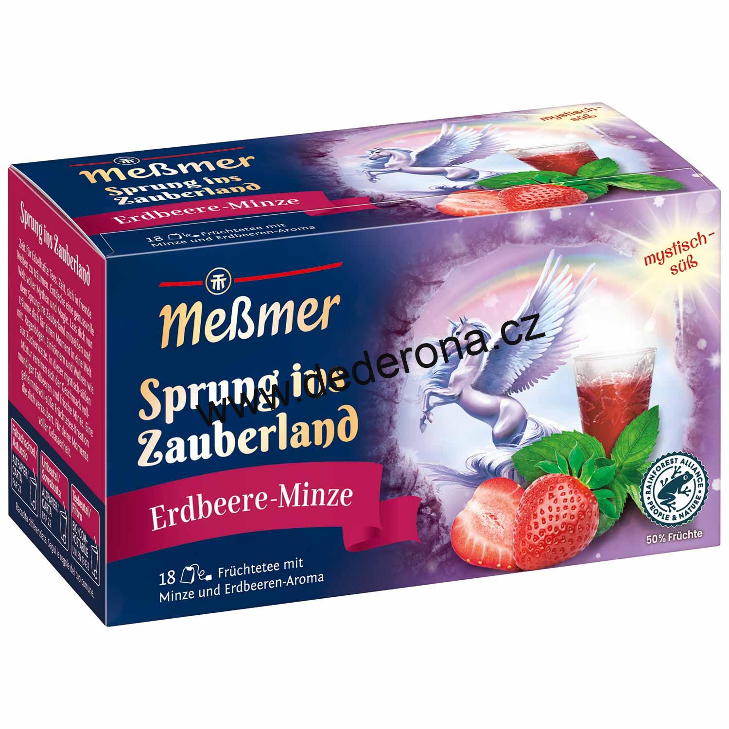Messmer - Ovocný čaj JAHODA a MÁTA - Německo!