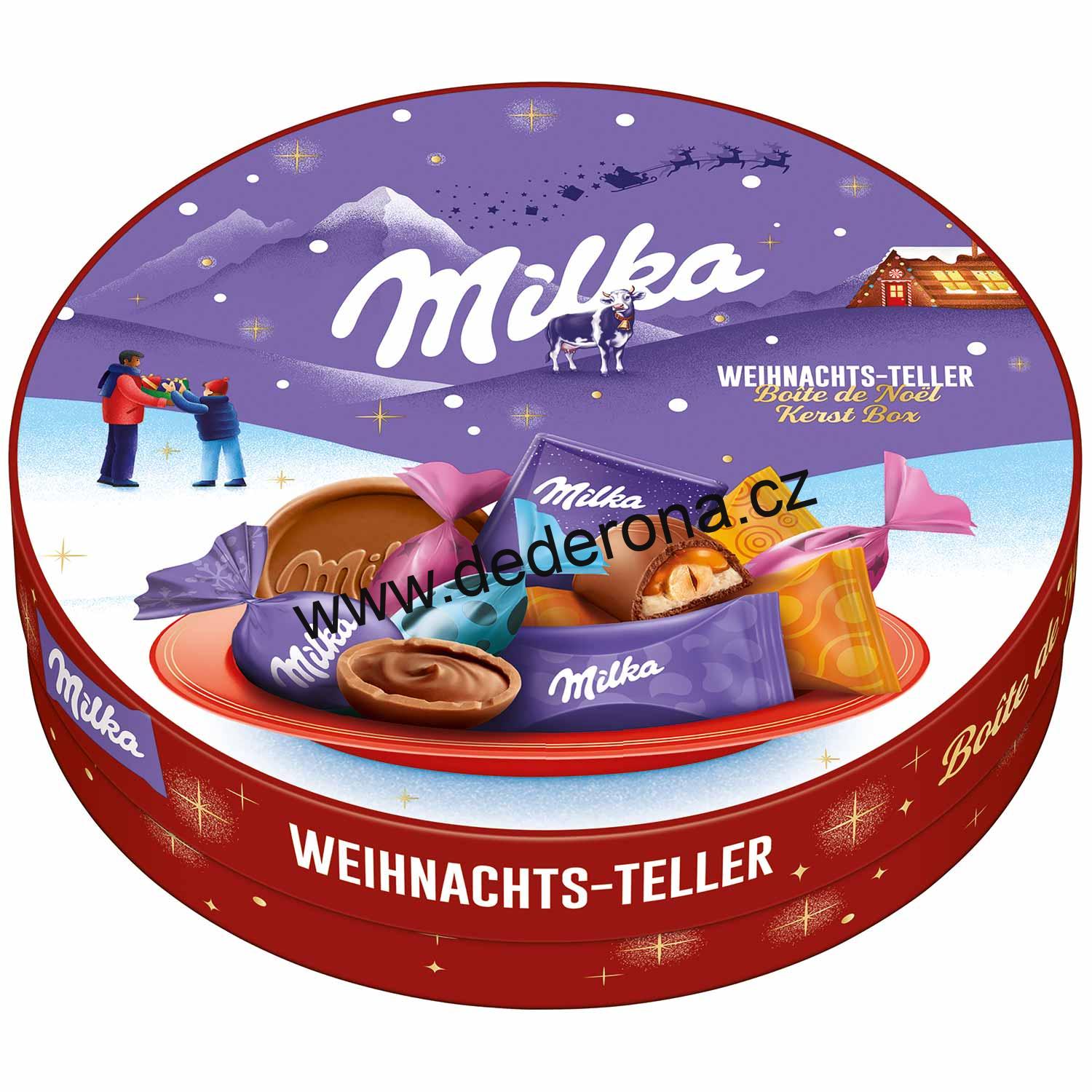 Milka - VÁNOČNÍ TALÍŘ MIX 202g - Německo!