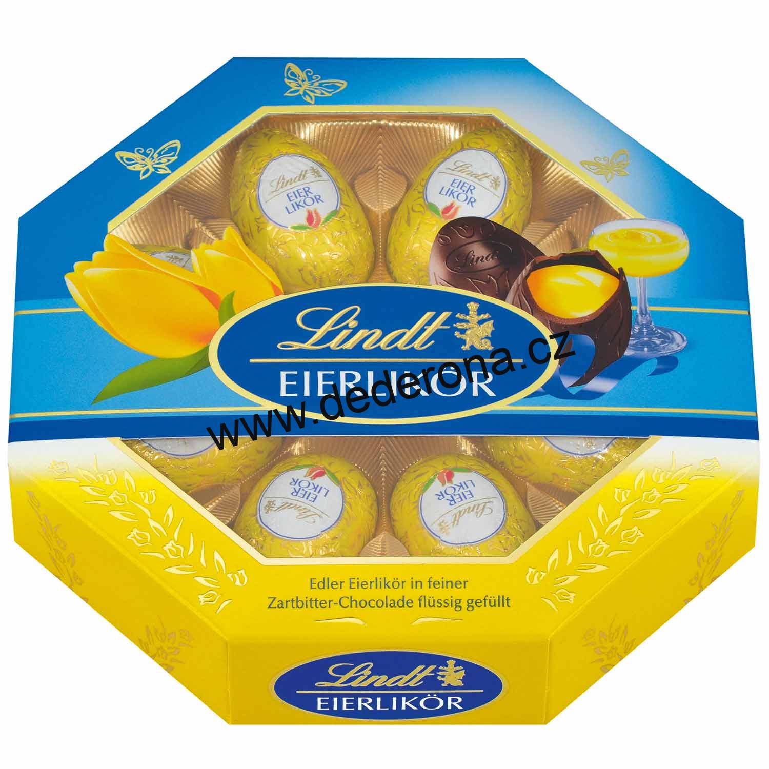 Lindt - VELIKONOČNÍ VAJÍČKA VAJEČNÝ LIKÉR 144g - Německo!
