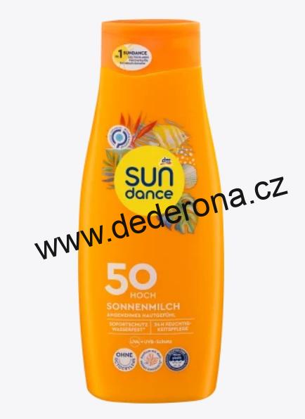 SUNDANCE - MLÉKO na opalovaní OF50 500ml - Německo!