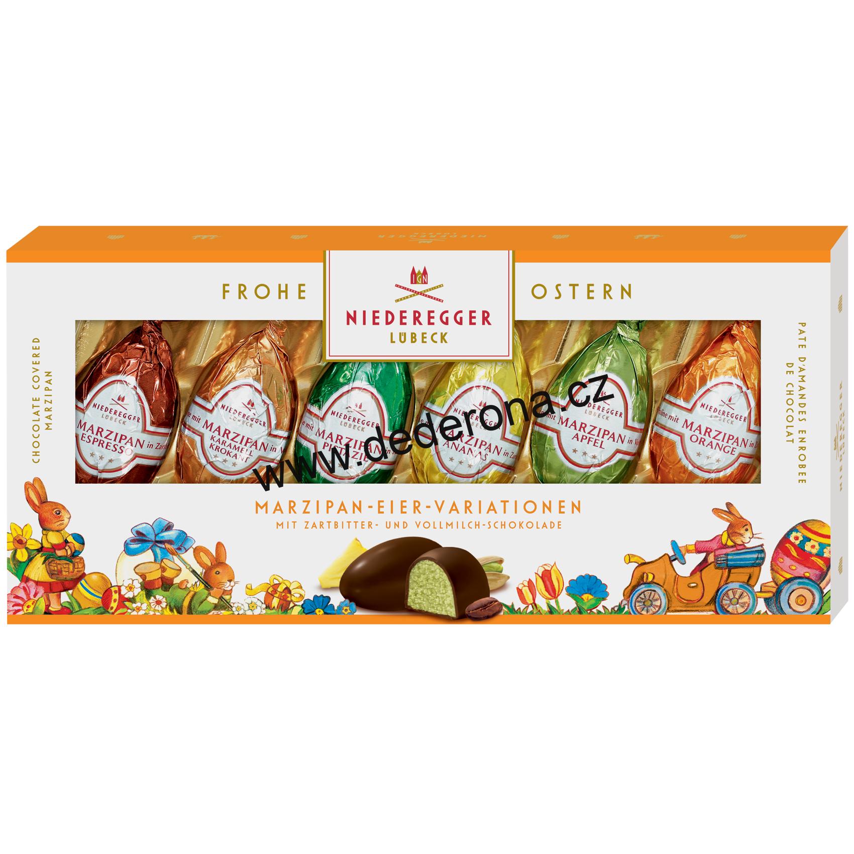 Niederegger - VELIKONOČNÍ MARCIPÁNOVÁ VAJÍČKA MIX 100g - Německo!