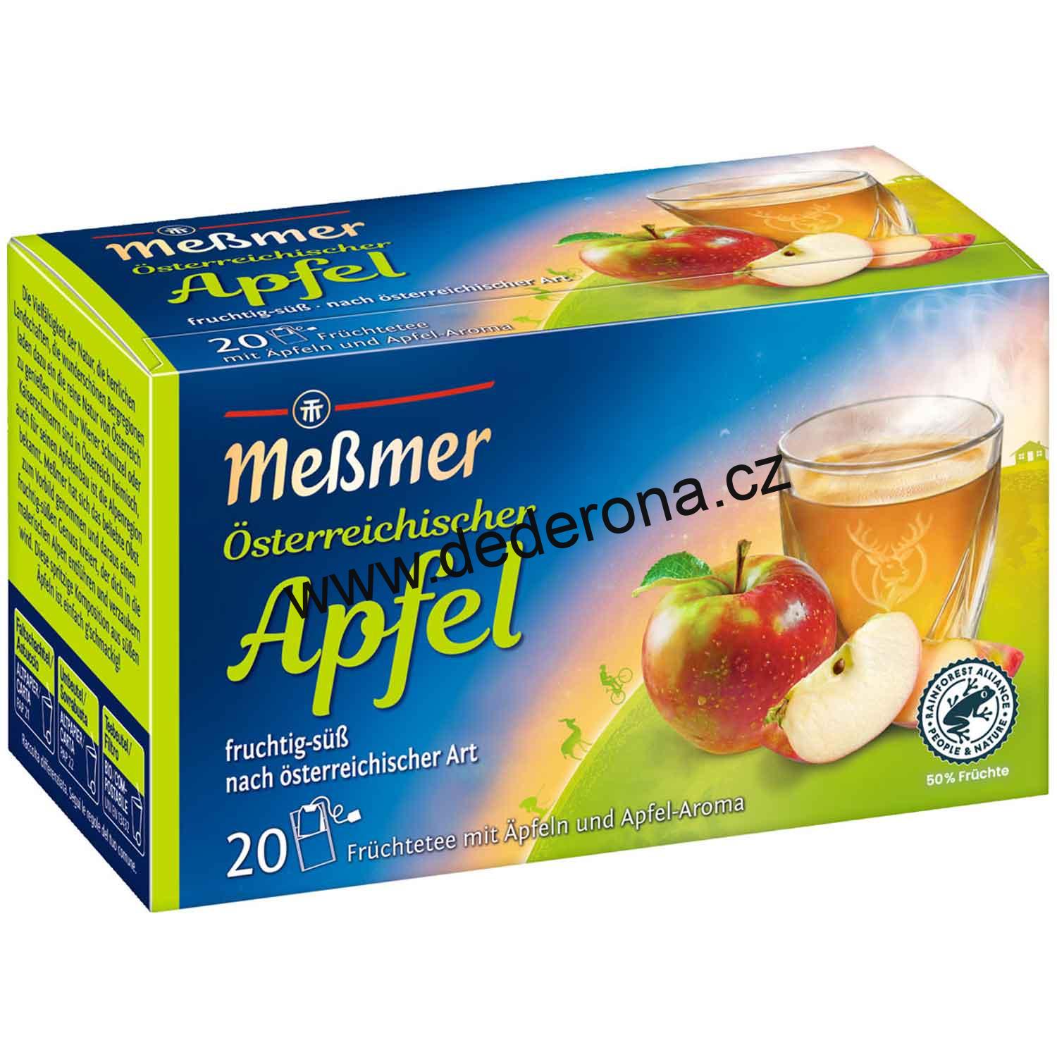 Messmer - Ovocný čaj RAKOUSKÉ JABLKO 50g - Německo!