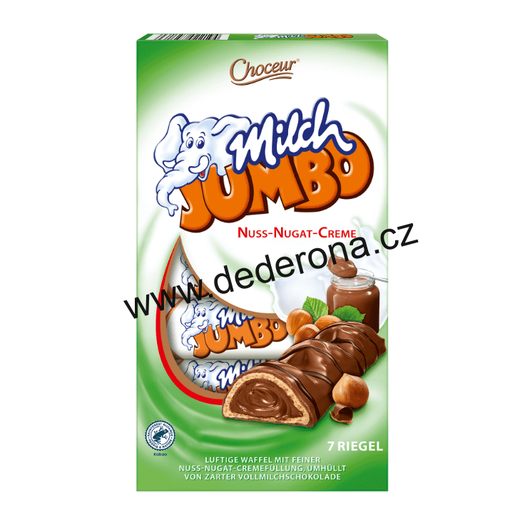 Choceur - Milch JUMBO čokoládové tyčinky NUGÁT 150g - Německo!