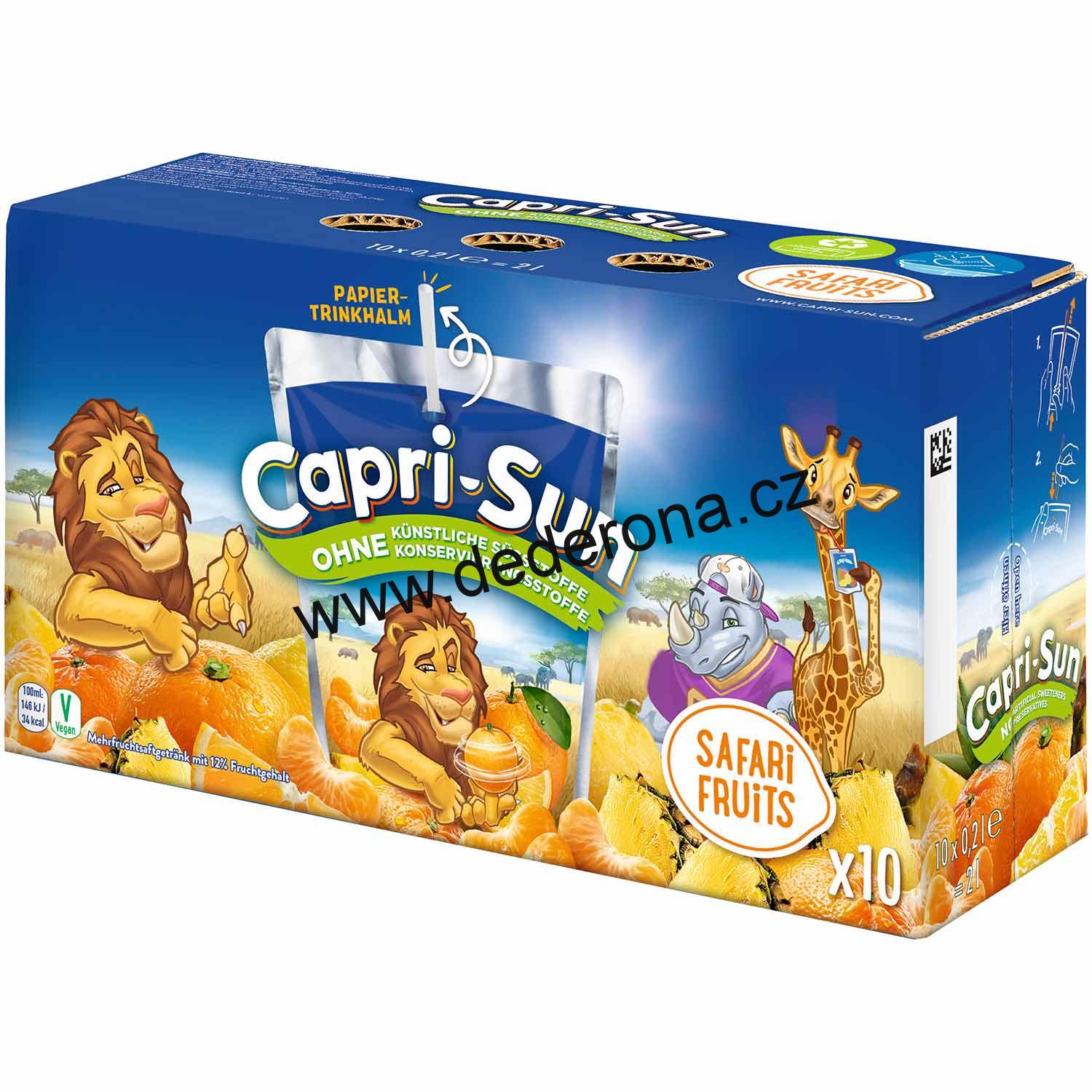 Capri-Sonne - SAFARI FRUITS 10x200ml - Německo!