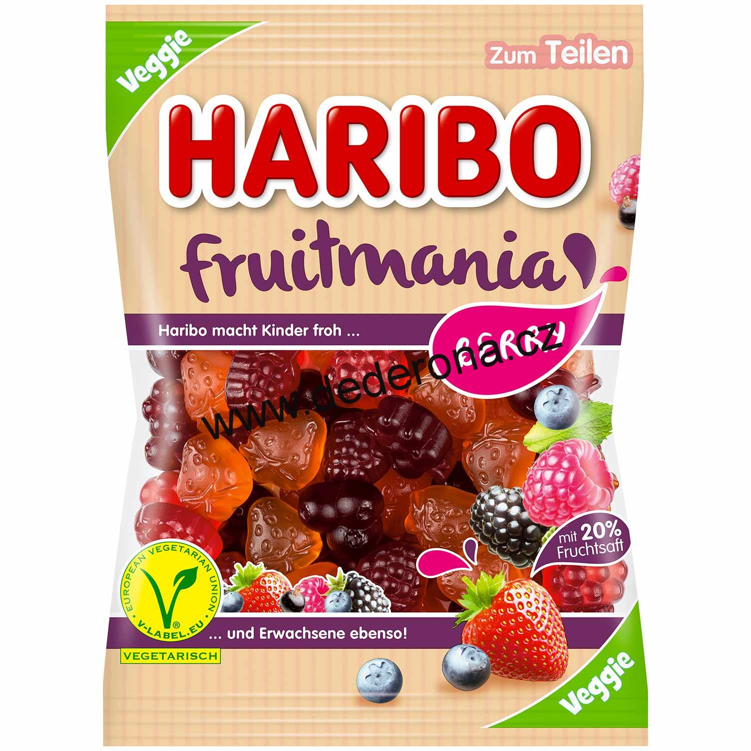 HARIBO medvídci - Fruitmania Berry 175g - Německo!