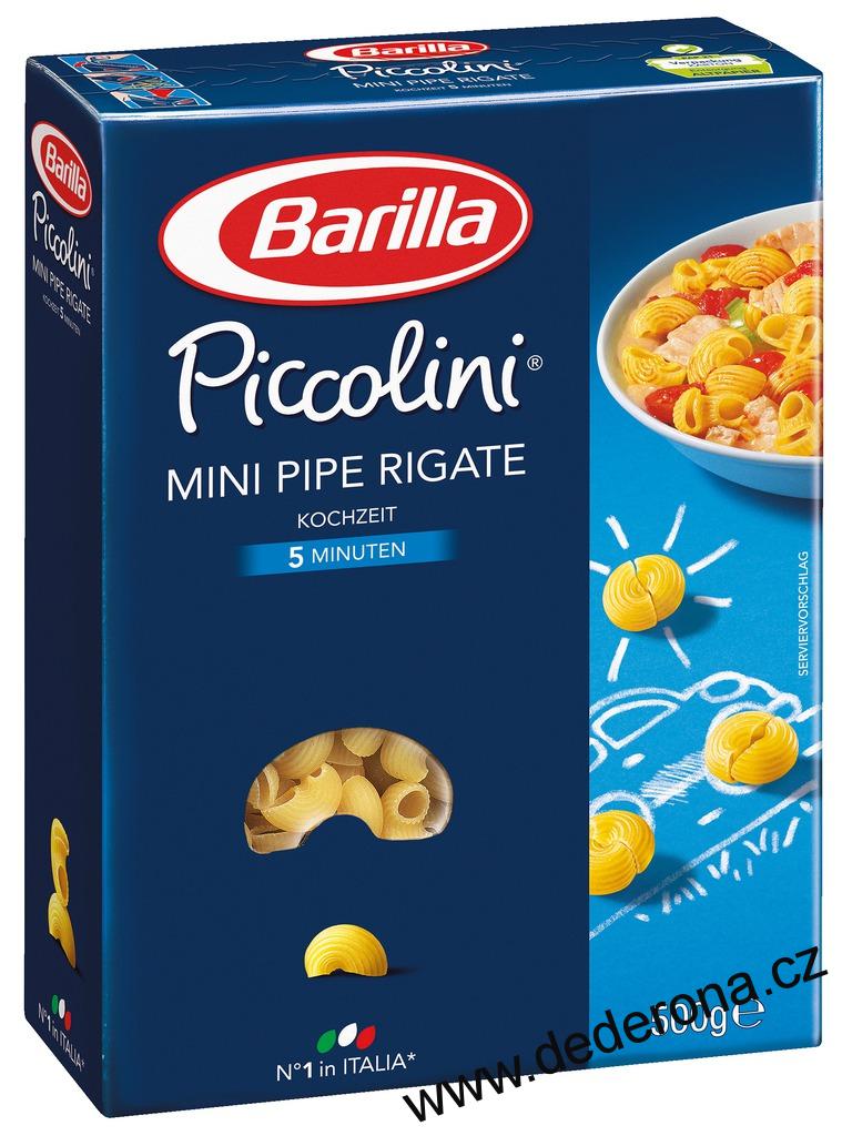 Barilla Piccolini - MINI PIPE RIGATE 500g -Německo