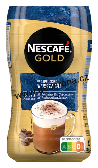 NESCAFÉ GOLD Cappuccino 250g JEMNĚ SLAZENÉ - Německo!