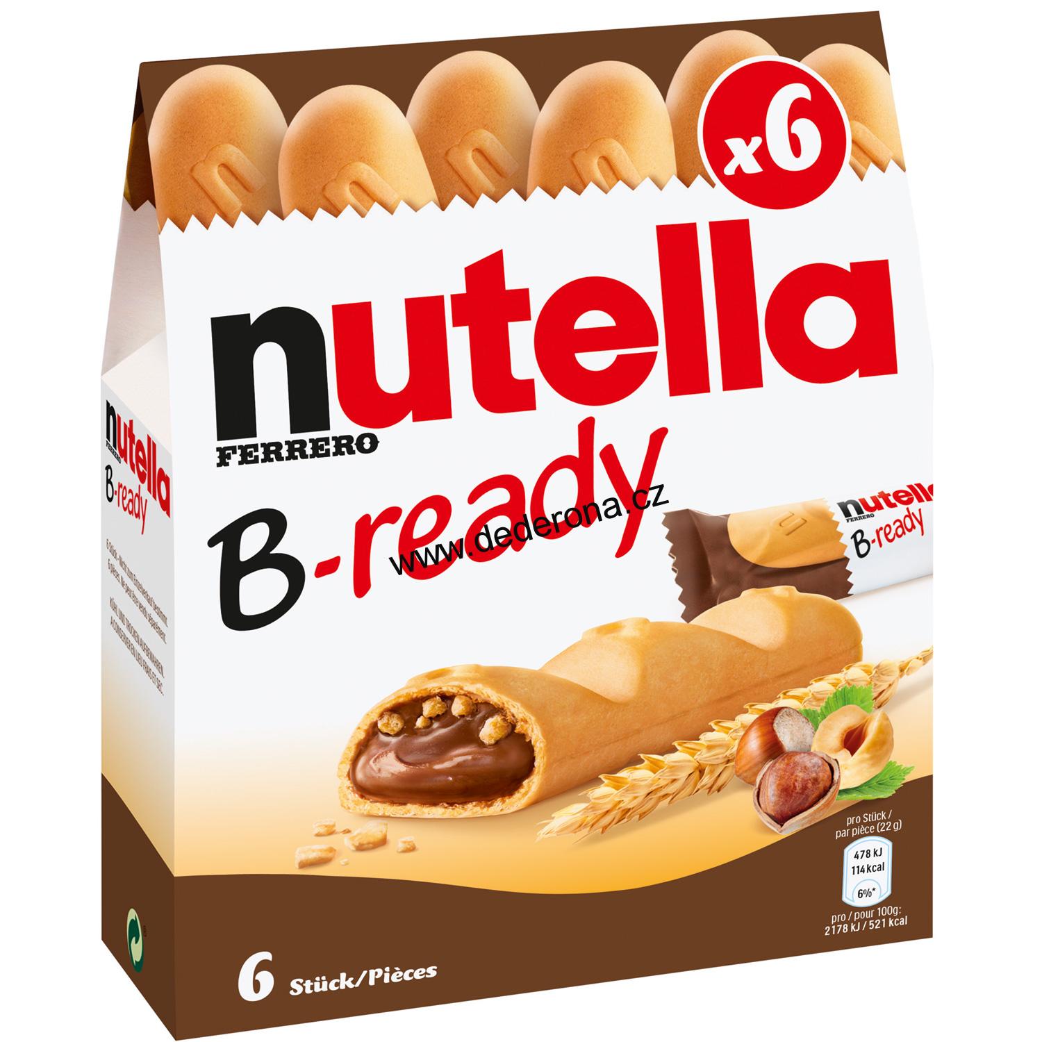 Nutella B-READY 6ks 132g - Německo!