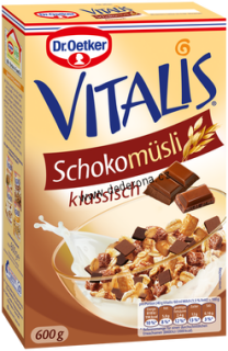 Dr.Oetker - VITALIS MÜSLI ČOKOLÁDOVÉ 600g - Německo!