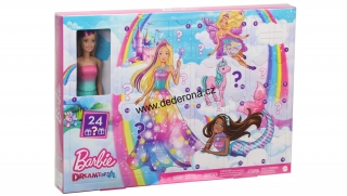 MATTEL - Barbie DREAMTOPIA - ADVENTNÍ KALENDÁŘ s PANENKOU Barbie - Německo!