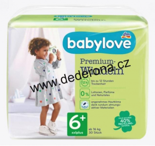 BABYLOVE - Dětské PLENKY vel. 6+, 16+ kg 30ks - Německo!