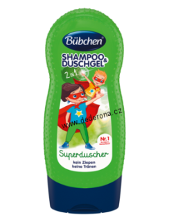 Bübchen- Sprchový gel a šampon SUPERHRDINA-Německo!