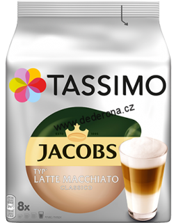 TASSIMO - JACOBS Latte Macchiato KAPSLE 8ks - Německo!