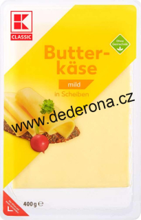 K-Classic - BUTTERKÄSSE plátkový sýr 50% 400g - Německo!